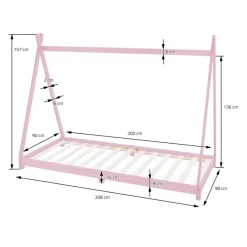 Tipi De Lit 90x200 Cm Rose 25 Tipi De Lit 90x200 Cm Rose -Meubles Pour Enfants 8b394d9b324145bc9f83d8014e804ab5