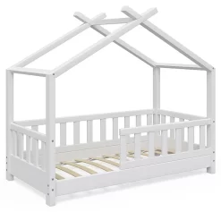 Lit Cabane Design 70x140cm Blanc