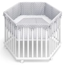 Parc Bébé Estrella Blanc Hexagonal