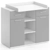 Commode à Langer Leonie Blanc/gris
