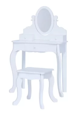 Coiffeuse Avec Miroir Et Tabouret
