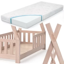 Lit Cabane Tipi à Barreaux Avec Matelas 11 Lit Cabane Tipi à Barreaux Avec Matelas -Meubles Pour Enfants ab6e0a14f4e64342b8f7b20797cf4647