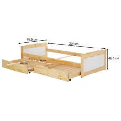 Lit Fonctionnel FRITZ 90x200 Cm -Meubles Pour Enfants af00854d0d3946df9d672b83292f8343