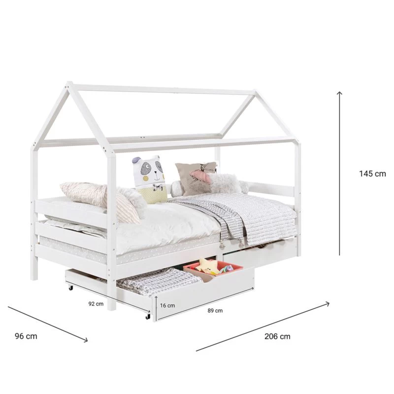 Lit Cabane CLIA 90x200 Cm 14 Lit Cabane CLIA 90x200 Cm – Image 14