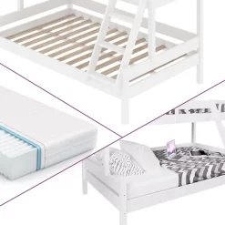 Lit Superposé Everest Avec 2 Matelas -Meubles Pour Enfants baa34b4263f54c649711e935a95f8148