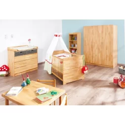 Pinolino Lit De Bébé évolutif Naturea -Meubles Pour Enfants babybett natura aus vollmassiv buche 2707542