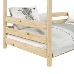 Lit Cabane FINA 90x200 Cm -Meubles Pour Enfants bb6a18137e4a491a8512fd183c36e86a