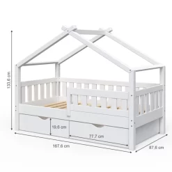 Lit Cabane Design 160cm Avec 2 Tiroirs 13 Lit Cabane Design 160cm Avec 2 Tiroirs -Meubles Pour Enfants bdc036188aaf4733bde87a172d5fa852
