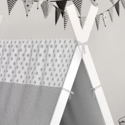 Lit Cabane Tipi 200x90cm Nature & Toile -Meubles Pour Enfants be50580f171a41cc975515fd48528607