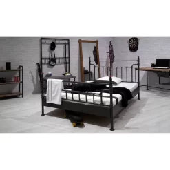 Lit Water Pipe -Meubles Pour Enfants bett water pipe stahl schwarz kupfer 120 x 200cm 4891772