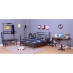Lit Water Pipe -Meubles Pour Enfants bett water pipe stahl schwarz kupfer 120 x 200cm 4891776