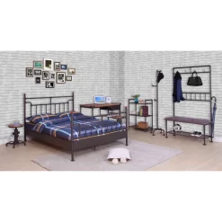 Lit Water Pipe -Meubles Pour Enfants bett water pipe stahl schwarz kupfer 120 x 200cm 4891780