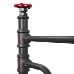 Lit Water Pipe -Meubles Pour Enfants bett water pipe stahl schwarz kupfer 120 x 200cm 4891788