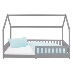 Lit Enfant 200x90cm Gris Clair