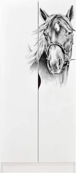 Armoire Blanche ROMA - Cheval