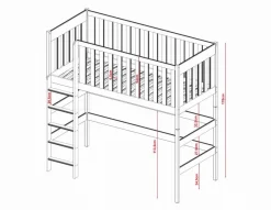 Lit Superposé Laura -Meubles Pour Enfants cda49cea64ce41578b19ed30e6908f39