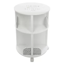 ATMOSPHERA Bibliothèque Enfant Ronde En MDF Gris L