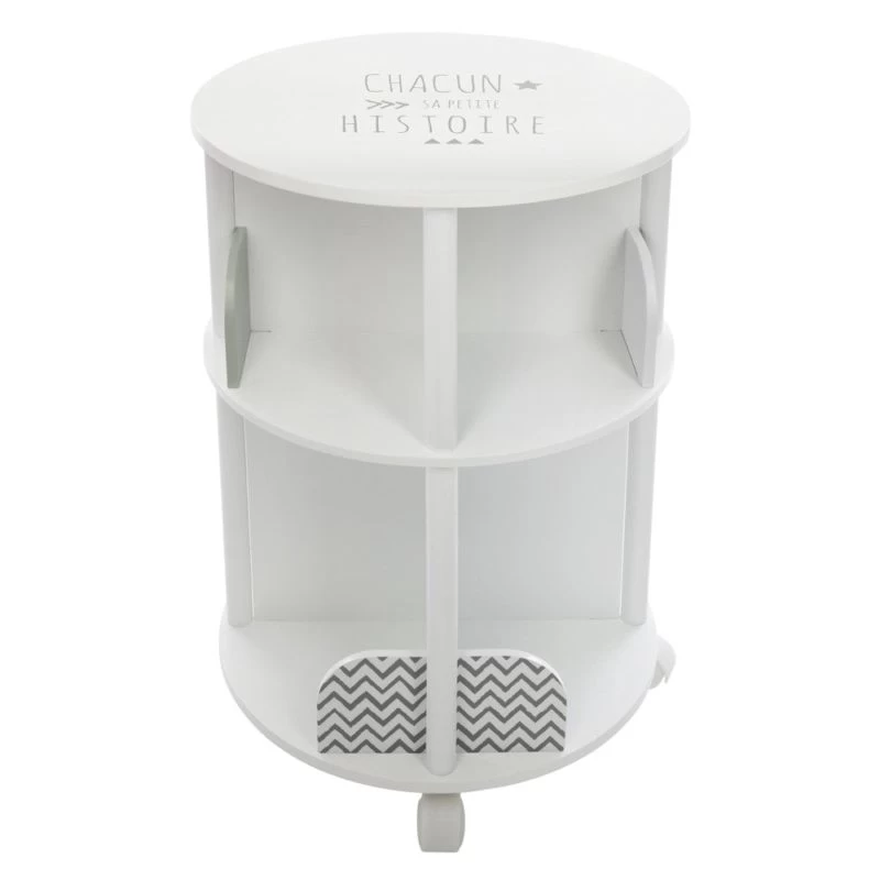 ATMOSPHERA Bibliothèque Enfant Ronde En MDF Gris L 1 ATMOSPHERA Bibliothèque Enfant Ronde En MDF Gris L