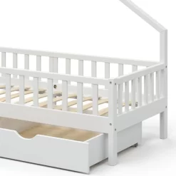 Lit Cabane Noemi 200cm Blanc & 2 Tiroirs -Meubles Pour Enfants d2e0da400361405ba279cf14534e7644