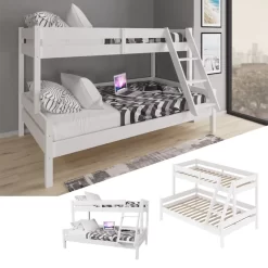 Lit Superposé Everest 200x120cm Blanc -Meubles Pour Enfants d33c958e1c8947bea9101f56a6b314b5