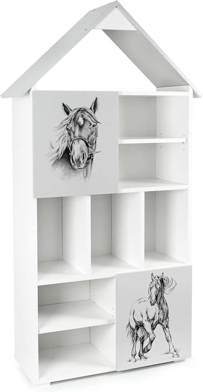 GRAND CHALET Blanc Et Grise Cheval 1 GRAND CHALET Blanc Et Grise Cheval