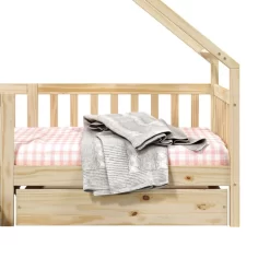 Lit Cabane ALVA 90x190 Cm -Meubles Pour Enfants d38cbca025554439a32d2dc8f3e74757