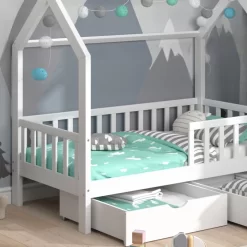 Lit Cabane Wiki 80x160cm & 2 Tiroirs 9 Lit Cabane Wiki 80x160cm & 2 Tiroirs -Meubles Pour Enfants d39147b5d4ac40afb586a97abf650ed6
