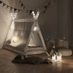 Lit Cabane Tipi 200x90cm Nature & Toile -Meubles Pour Enfants d49d8d270e784ec397f00199495724bc