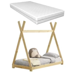 Lit Tipi Onejda Avec Matelas