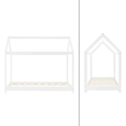 Lit D'enfant Avec Toit 80x160 Cm Blanc -Meubles Pour Enfants d6af1ef59c0f412eadd7d2a8d243d00a 1