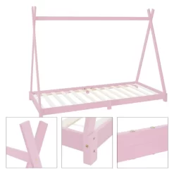 Tipi De Lit 90x200 Cm Rose 24 Tipi De Lit 90x200 Cm Rose -Meubles Pour Enfants de94402cc2be49188701674806ea0056