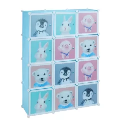 Armoire Enfant Modulable 8 Compartiments