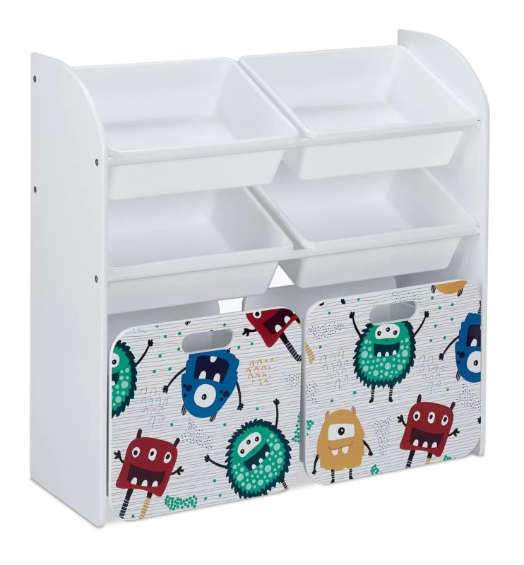 Meuble à Jouets Thème "petits Monstres" 1 Meuble à Jouets Thème "petits Monstres"