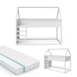 Lit Mezzanine Pinocchio Avec Matelas -Meubles Pour Enfants ec9e2a74161148bc96c3eb189bd617d2