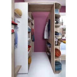 Armoire D’angle Joker -Meubles Pour Enfants eckschrank joker eiche san remo dekor alpinweiss 3514745