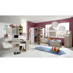 Armoire D’angle Joker -Meubles Pour Enfants eckschrank joker eiche san remo dekor alpinweiss 3514769 1