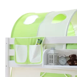 Lit Superposé Marcel II -Meubles Pour Enfants etagenbett marcel ii kiefer massiv beige gruen 288549