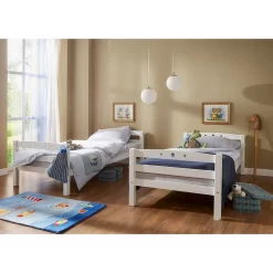 Lit Superposé Teipo -Meubles Pour Enfants etagenbett teipo massivholz buche weiss 273622