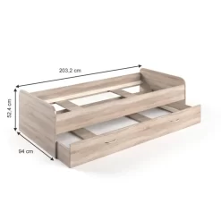 Lit Enzo Avec Sommier à Lattes&Matelas -Meubles Pour Enfants f0c9f0222aca4c6d9feb41c17a8e9c1b