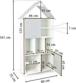 GRAND CHALET Blanc Et Grise Papillons -Meubles Pour Enfants f45f8a71bd8f4e519f226e3bc52a40ae 2