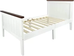 Lit Blanc Sans Un Matelas WALNUT 70/140