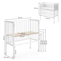 Lit Bébé Sophie Blanc -Meubles Pour Enfants f93eeba57bb24b998adda0bd815ad97f