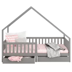 Lit Cabane ALVA 90x200 Cm -Meubles Pour Enfants fa119026f0774abdaa0ae45dd5ce7fb2