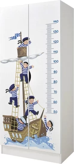 Armoire Blanche Roma /motif Marins/