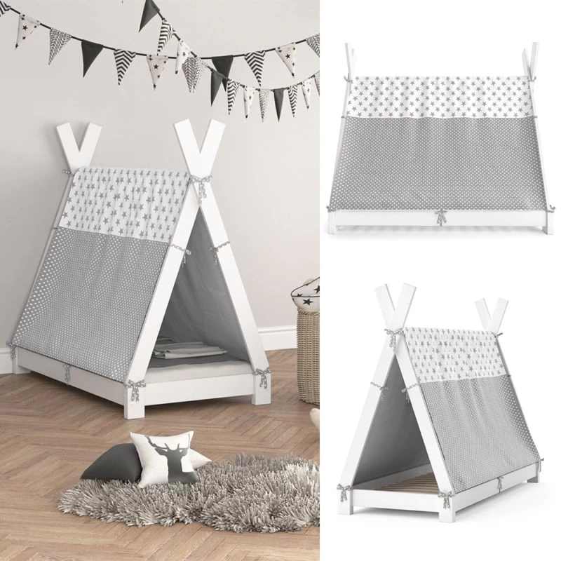 Lit Enfant Tippi 140x70cm Nature & Toile 11 Lit Enfant Tippi 140x70cm Nature & Toile – Image 11