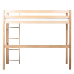 Lit En Hauteur Tolly II -Meubles Pour Enfants hochbett tolly ii buche massiv natur lackiert 4673412