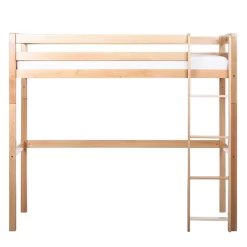 Lit En Hauteur Tolly II -Meubles Pour Enfants hochbett tolly ii buche massiv natur lackiert 4673416