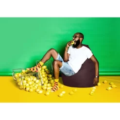 Pouf Poire Brava -Meubles Pour Enfants sitzsack bean bag brava xl flachgewebe braun 5056212