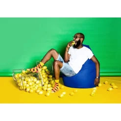 Pouf Poire Brava -Meubles Pour Enfants sitzsack bean bag brava xl flachgewebe dunkelblau 5056252