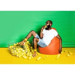Pouf Poire Brava -Meubles Pour Enfants sitzsack bean bag brava xl flachgewebe orange 5056344